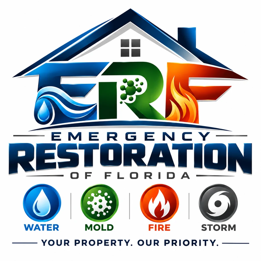 ERF Emergency Restoration of Florida water mold fire storm logo